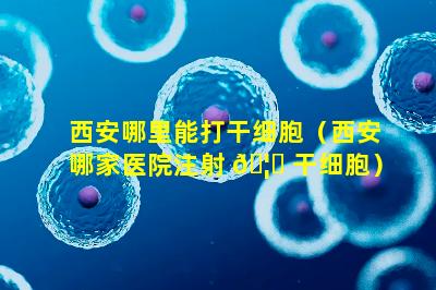 西安哪里能打干细胞（西安哪家医院注射 🦉 干细胞）